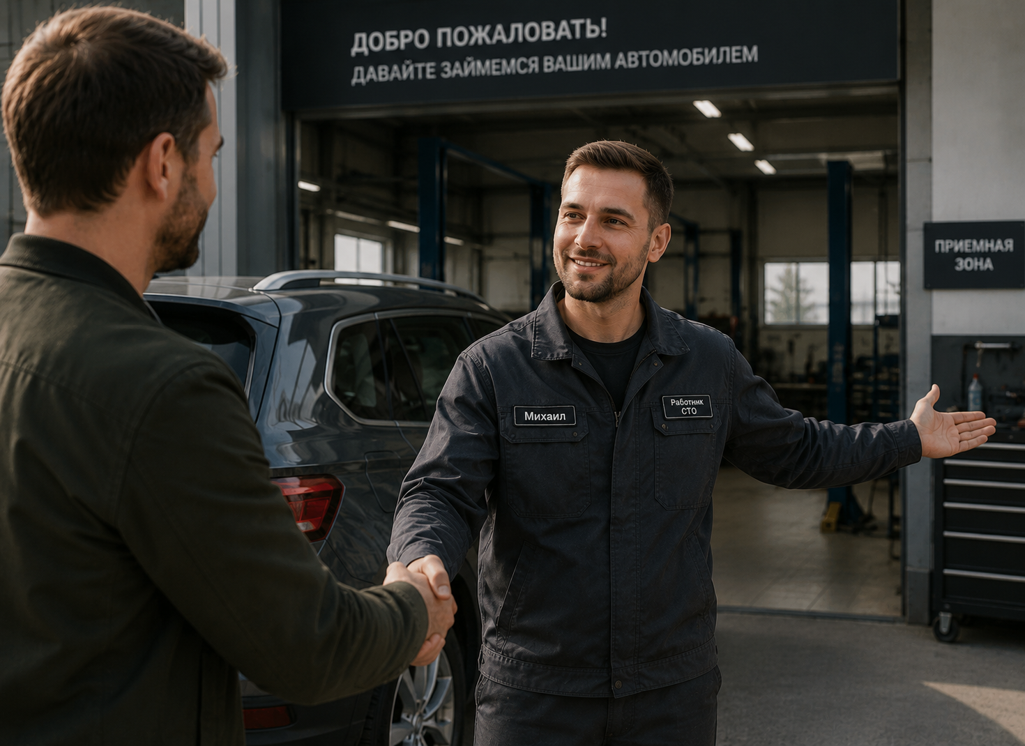 Автомобиль принимают на партнерской СТО